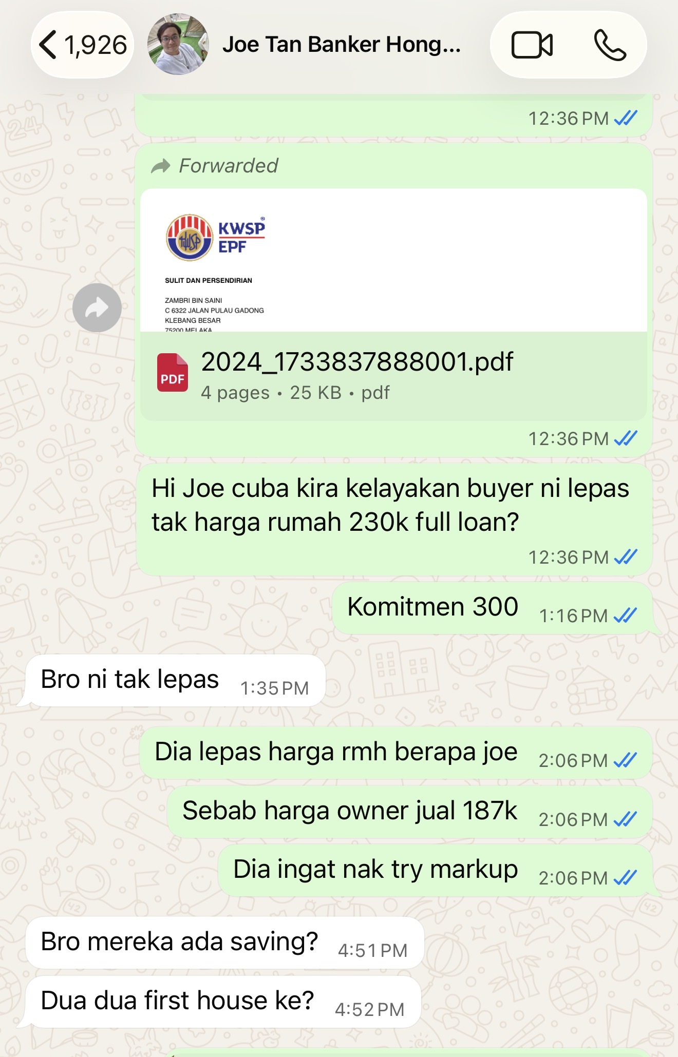 Cara Handle: Terlalu terburu2 bila dapat client nak viewing